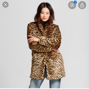 A new day faux leopard coat